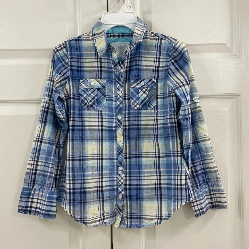 Justice Girl’s Flannel Button Down Size 10